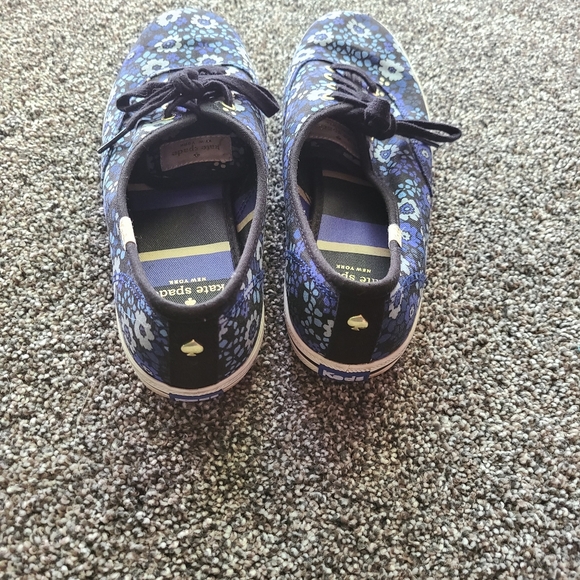 Kate Spade x Keds Kick Print Blue Floral Sneaker, Size 8.5 - Picture 5 of 5